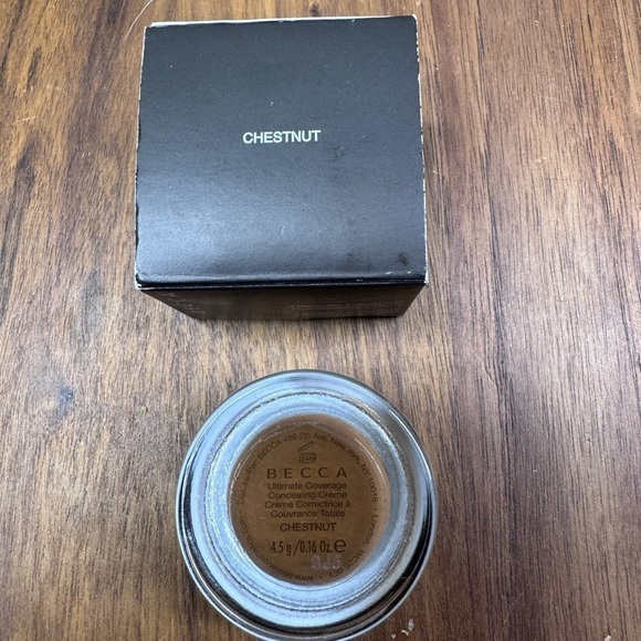 BECCA Ultimate Coverage Concealing Creme 0.16 oz. Chestnut New in Box NIB - Picture 2 of 6